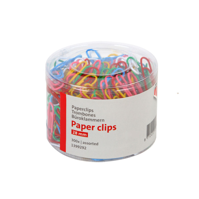 Paperclip Quantore 28mm 300 stuks assorti