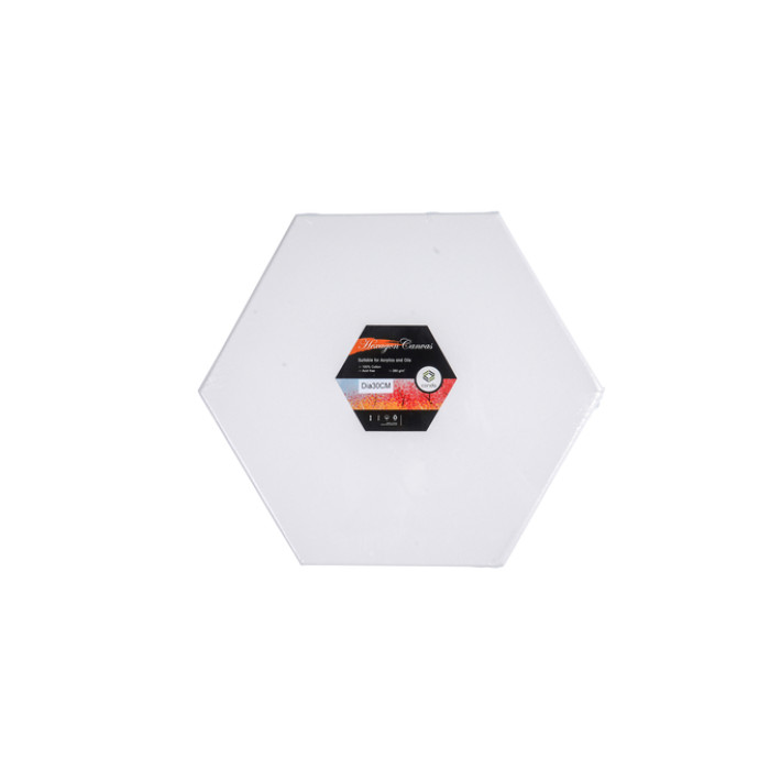 Canvas Conda Hexagon 30 cm gebleekt katoen