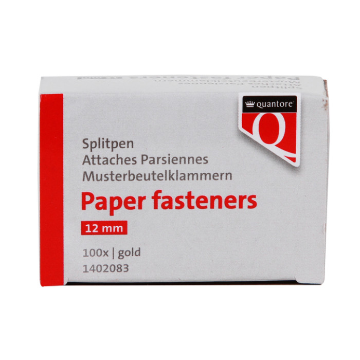 Splitpen Quantore 12mm 100 stuks goud
