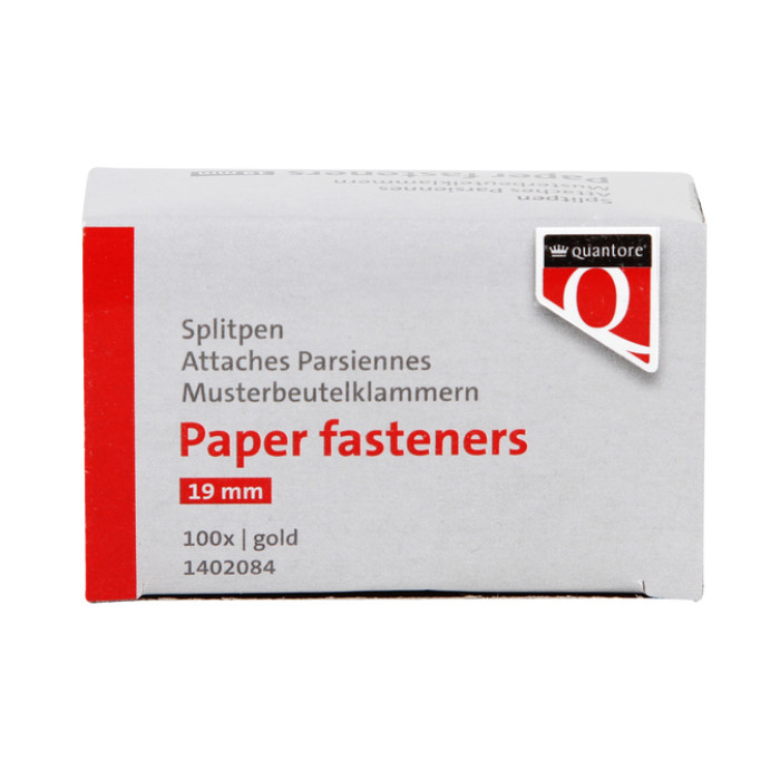Splitpen Quantore 19mm 100 stuks goud