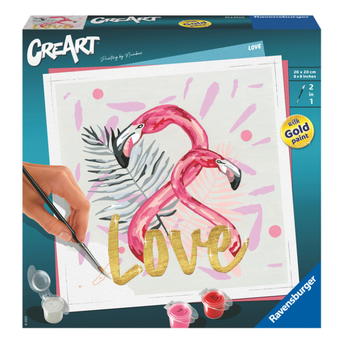 Schilderen op nummers CreArt Love