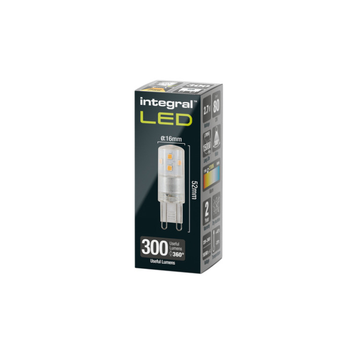 Ledlamp Integral G9 2700K warm wit 2.7W 300lumen