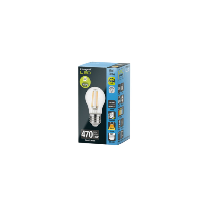 Ledlamp Integral E27 2700K warm wit 3.4W 470lumen