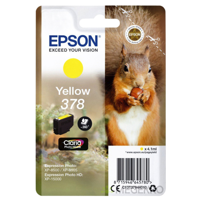 Inktcartridge Epson 378 T3784 geel