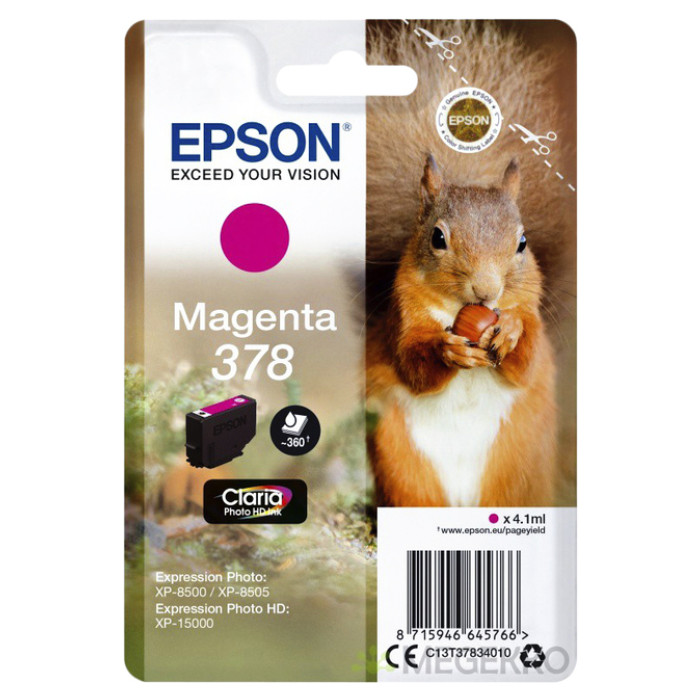 Inktcartridge Epson 378 T3783 rood