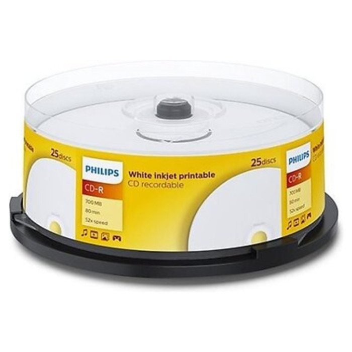 CD-R Philips 80Min 700MB 52x IW SP 25 stuks