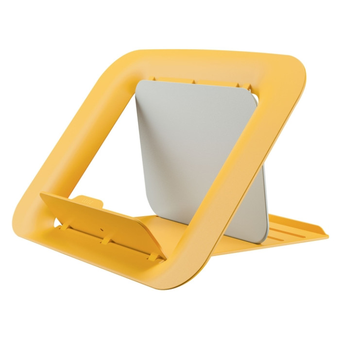 Laptopstandaard Leitz Ergo Cosy verstelbaar recyled geel