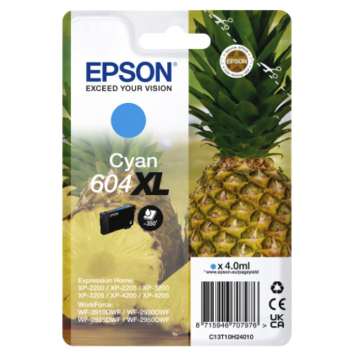 Inktcartridge Epson 604XL T10H24 blauw