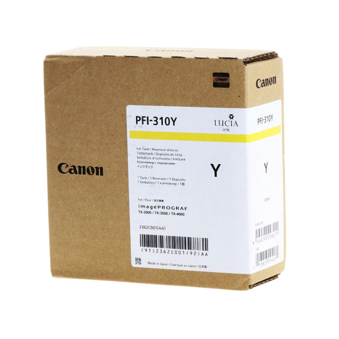 Inktcartridge Canon PFI-310 geel