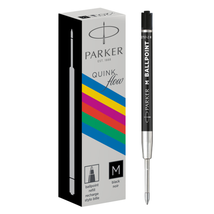 Balpenvulling Parker Economic medium zwart