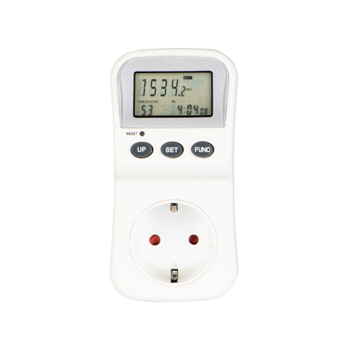 Energiekostenmeter Hama digitaal voor in stopcontact met lcd display,