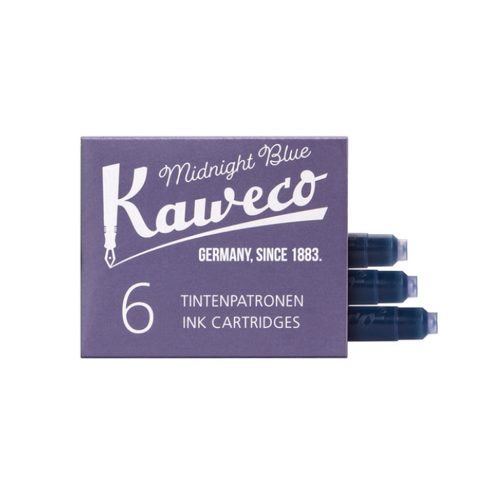 Inktpatroon Kaweco blauwzwart doosje à 6 stuks