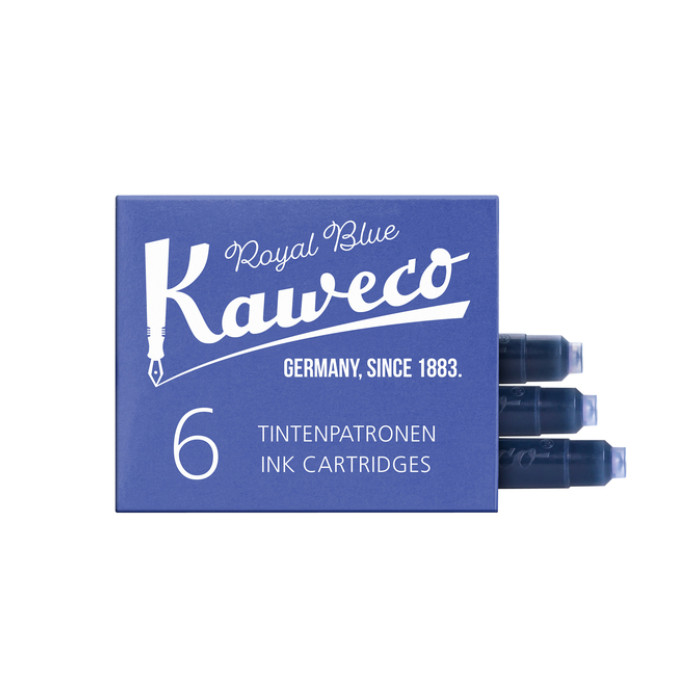 Inktpatroon Kaweco koningsblauw doosje à 6 stuks