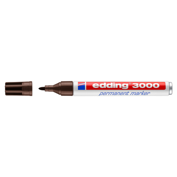 Viltstift edding 3000 rond 1.5-3mm donkerbruin