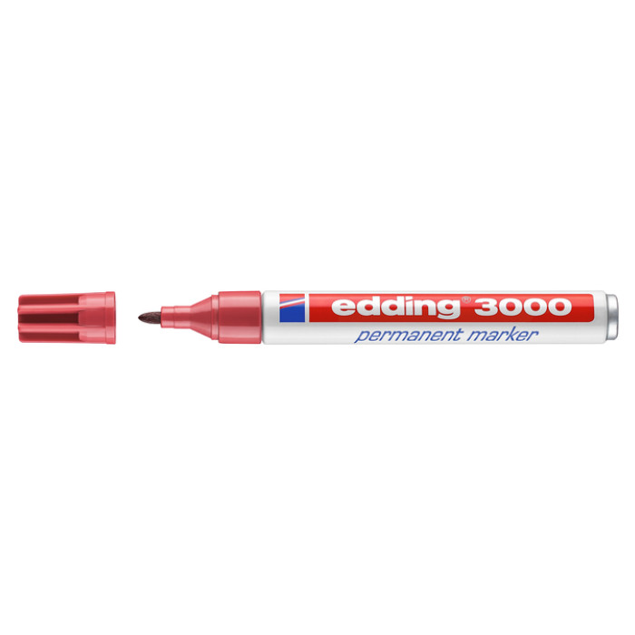Viltstift edding 3000 rond 1.5-3mm karmijnrood