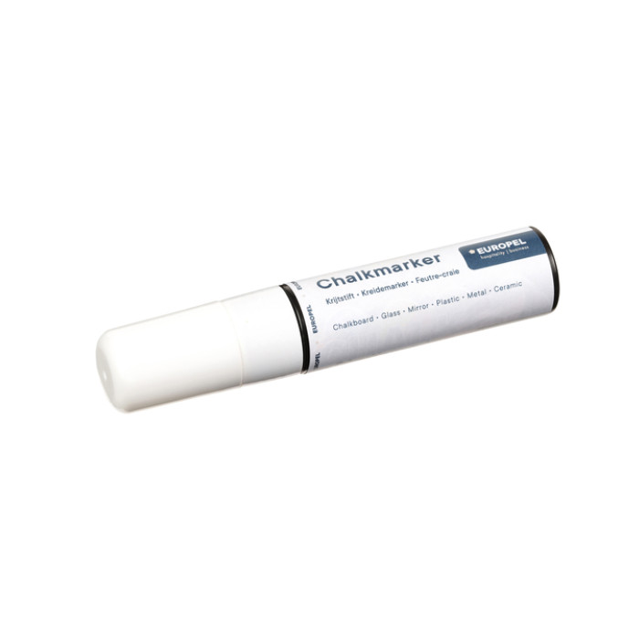 Krijtstift Europel 15mm wit blister 1 stuk