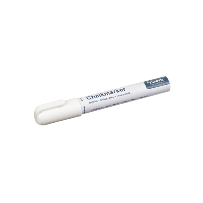 Krijtstift Europel 6mm wit blister 1 stuk