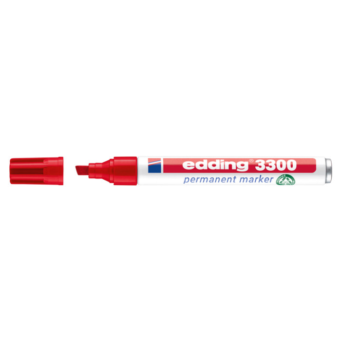 Viltstift edding 3300 schuin 1-5mm rood