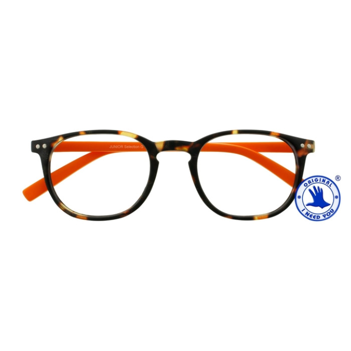 Leesbril I Need You +1.00 dpt Junior Selection bruin-oranje