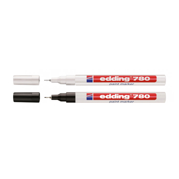 Viltstift Edding 780 lakmarker rond 0.8mm wit