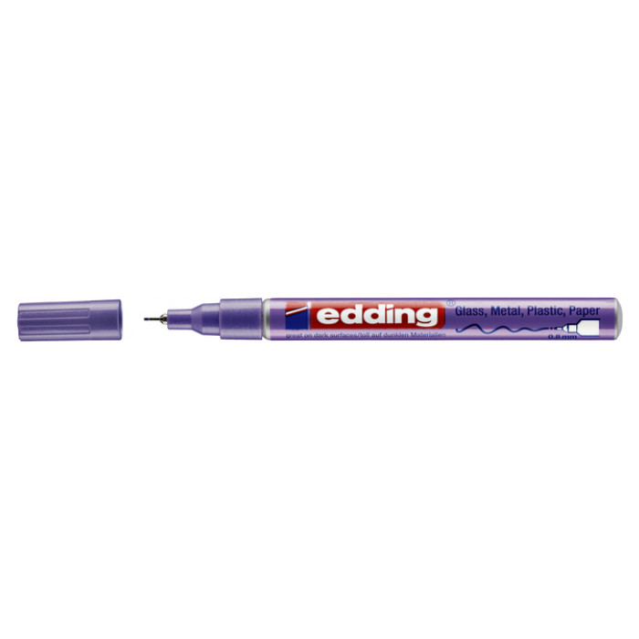 Viltstift Edding 780 lakmarker rond 0.8mm metallic paars