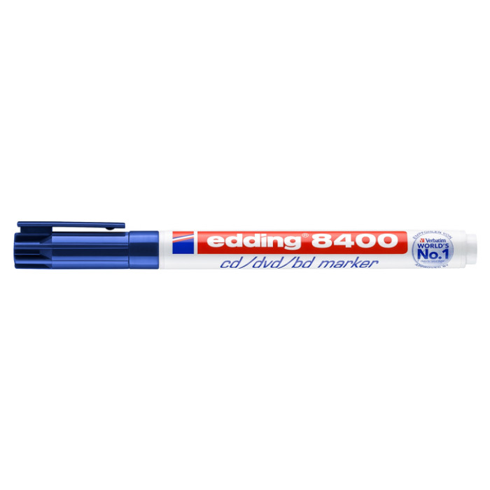 Cd marker edding 8400 rond 0.5-1.0mm blauw