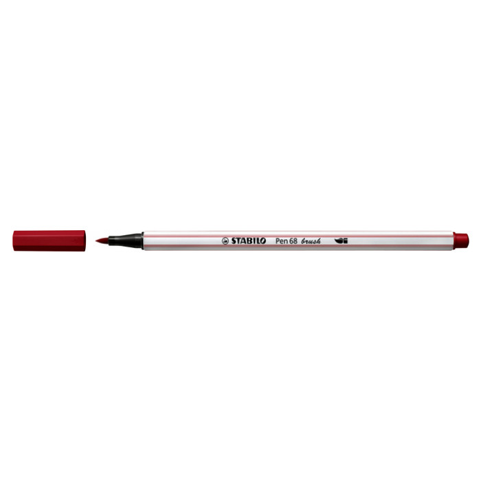 Brushstift STABILO Pen 568/50 donkerrood