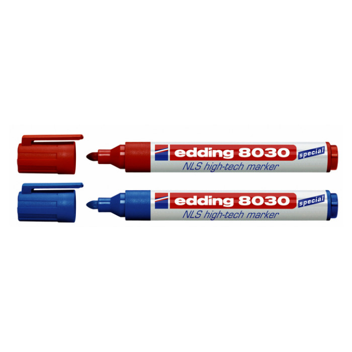 Viltstift edding 8030 NLS high-tech 1.5-3mm blauw