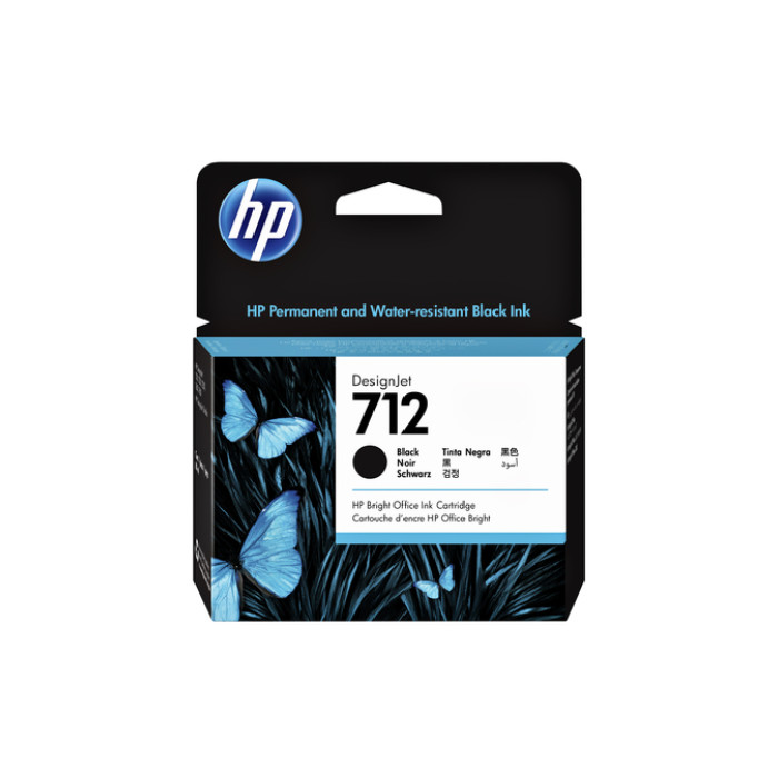 Inktcartridge HP 712 3ED71A zwart