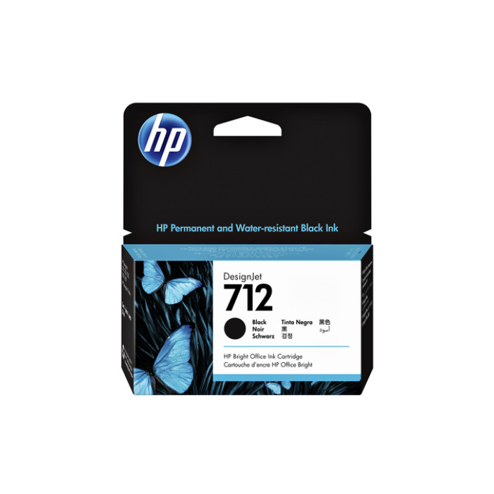 Inktcartridge HP 712 3ED70A zwart