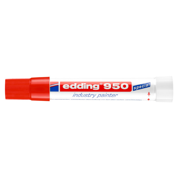 Viltstift edding 950 pastamarker industry rond 10mm rood
