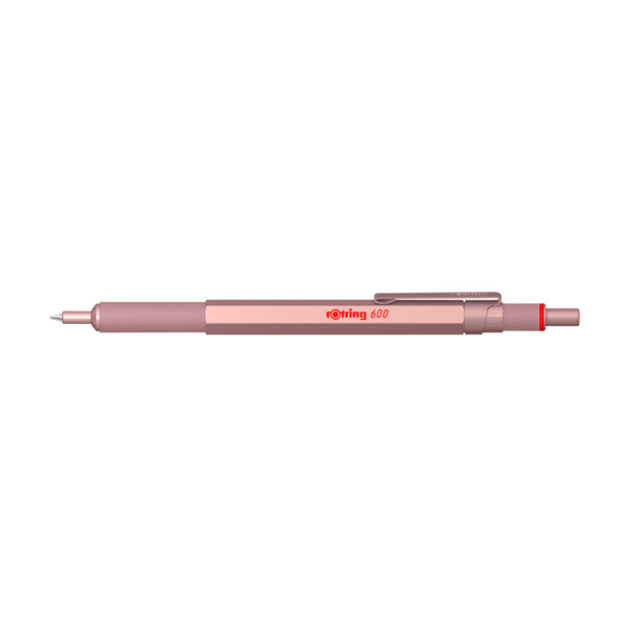 Balpen rOtring 600 medium rosé goud