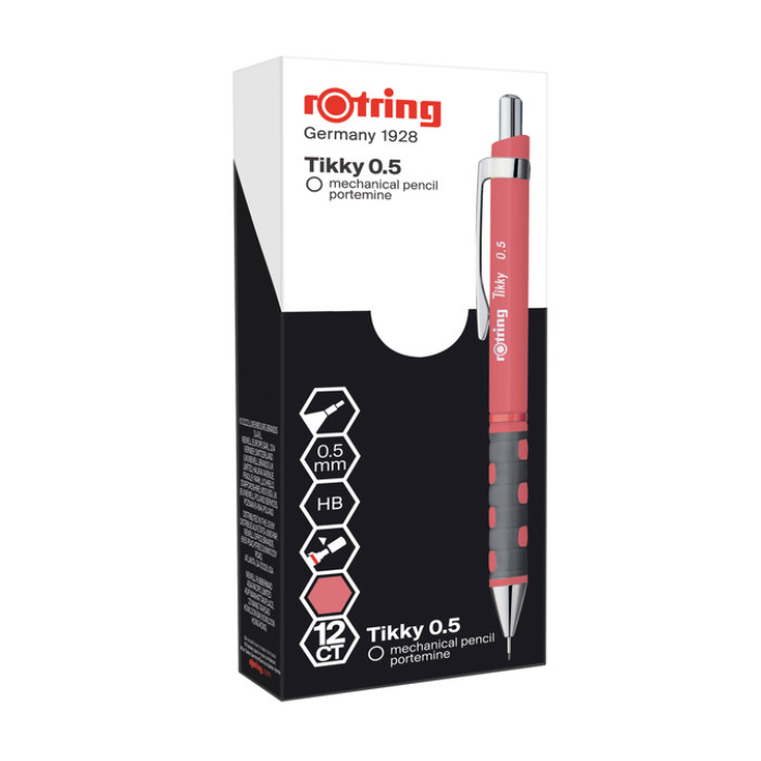 Vulpotlood rOtring Tikky 0.5mm oud roze