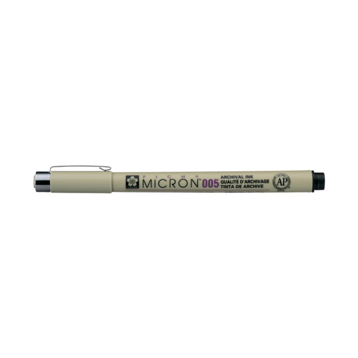 Fineliner Sakura Pigma Micron 005 0.2mm zwart