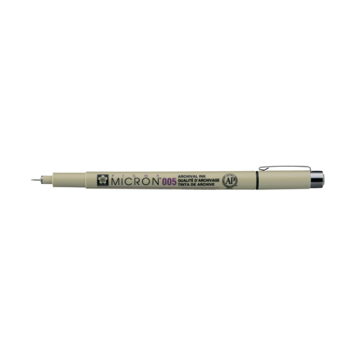 Fineliner Sakura Pigma Micron 005 0.2mm zwart