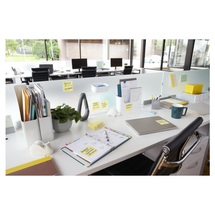 Memoblok Post-it Z-Note R350 76x127mm geel 12 stuks