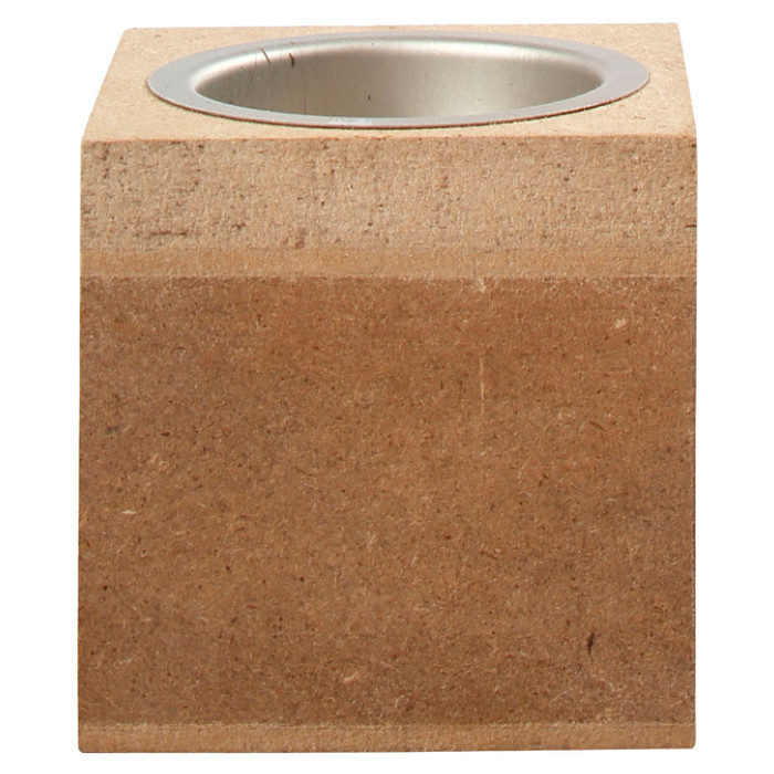 Waxinelichthouder Creativ Company 6x6x6cm MDF