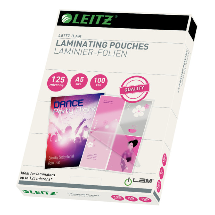 Lamineerhoes Leitz iLAM A5 2x125micron EVA 100stuks