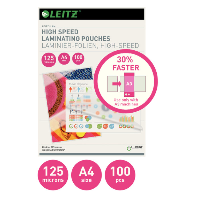 Lamineerhoes Leitz iLAM A4 High speed 125 mic