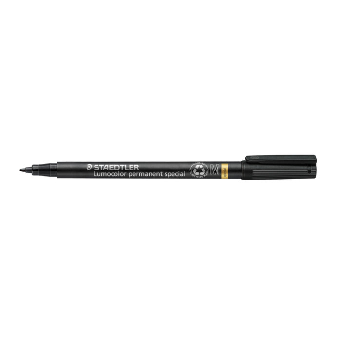 Viltstift Staedtler Lumocolor 319 special permanent M zwart