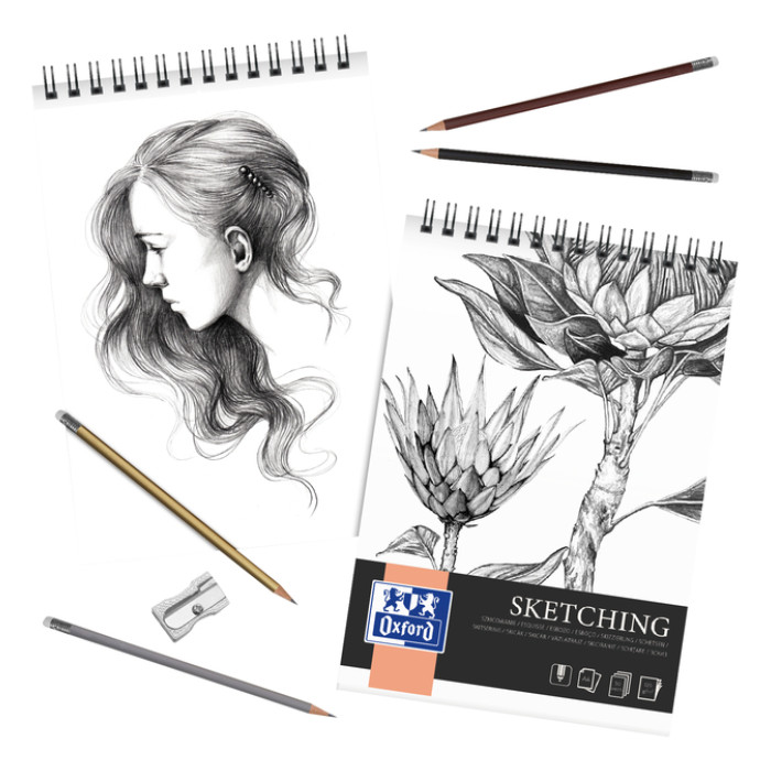 Tekenblok Oxford Sketching A3 50 vel 120 gram spiraal