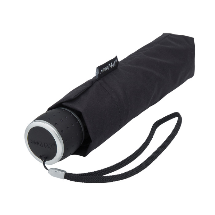 Paraplu miniMAX® opvouwbaar handopening windproof doorsnede 100 cm zwart