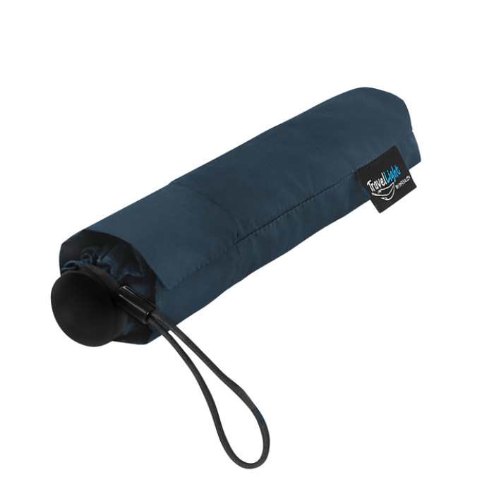 Paraplu Travellight® extreem licht opvouwbaar windproof doorsnede 90 cm donker blauw