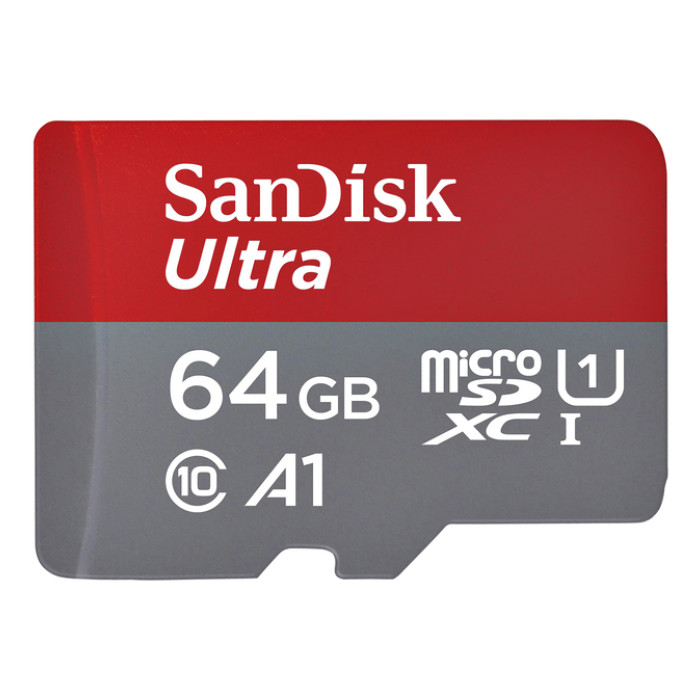 Geheugenkaart Sandisk MicroSDXC Ultra 64GB (140mb/s C10 - SDA UHS-I)