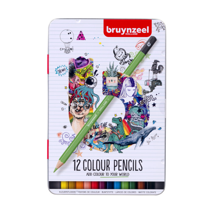 Kleurpotlood Bruynzeel set à 12 stuks assorti