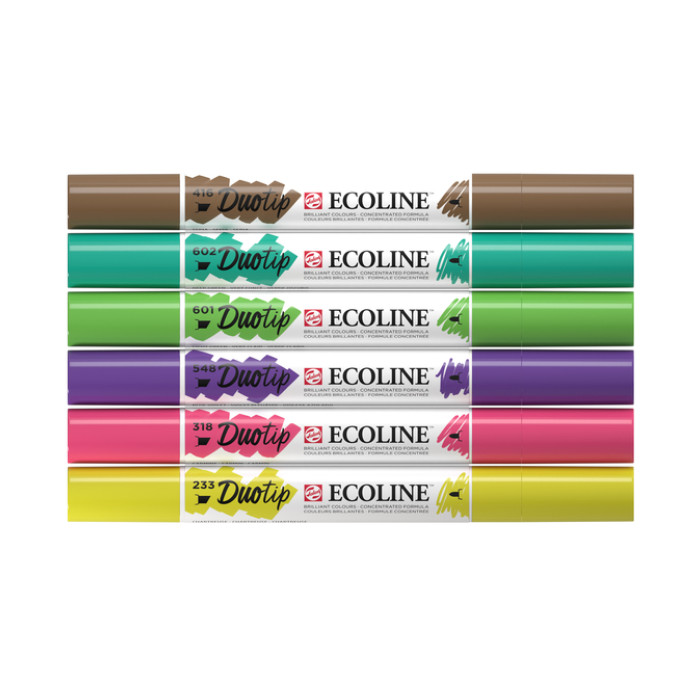 Duotip Talens Ecoline set à 6 stuks botanisch