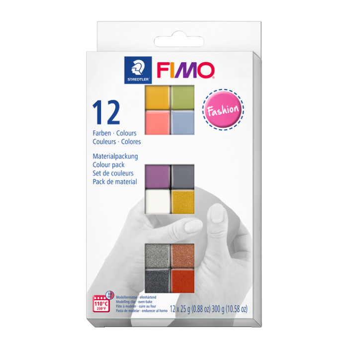 Klei Fimo soft colour pak à 12 mode kleuren