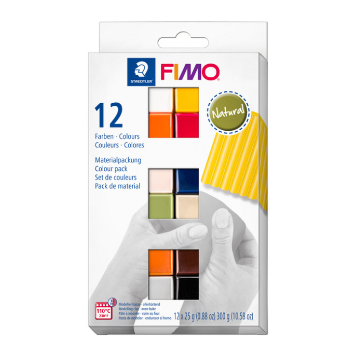 Klei Fimo soft colour pak à 12 natuurlijke kleuren