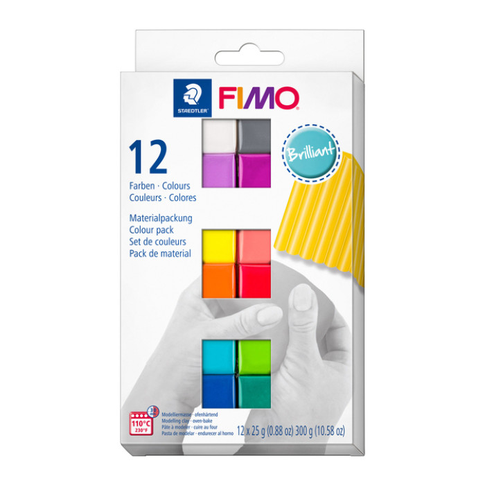 Klei Fimo soft colour pak à 12 briljante kleuren