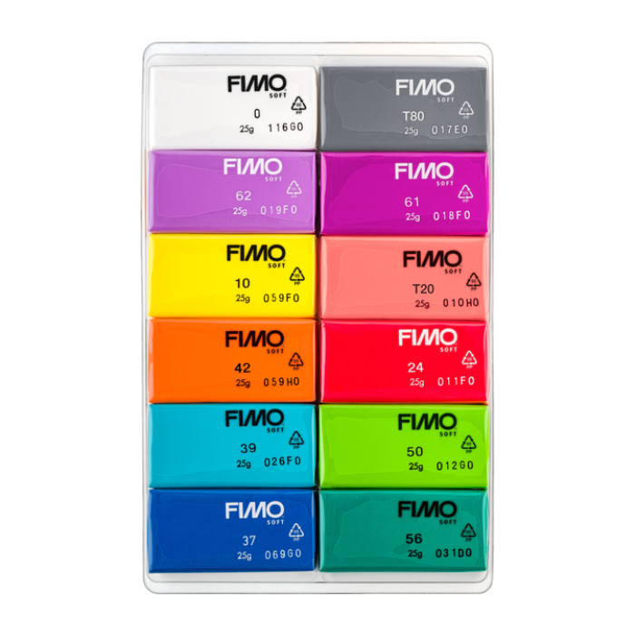 Klei Fimo soft colour pak à 12 briljante kleuren